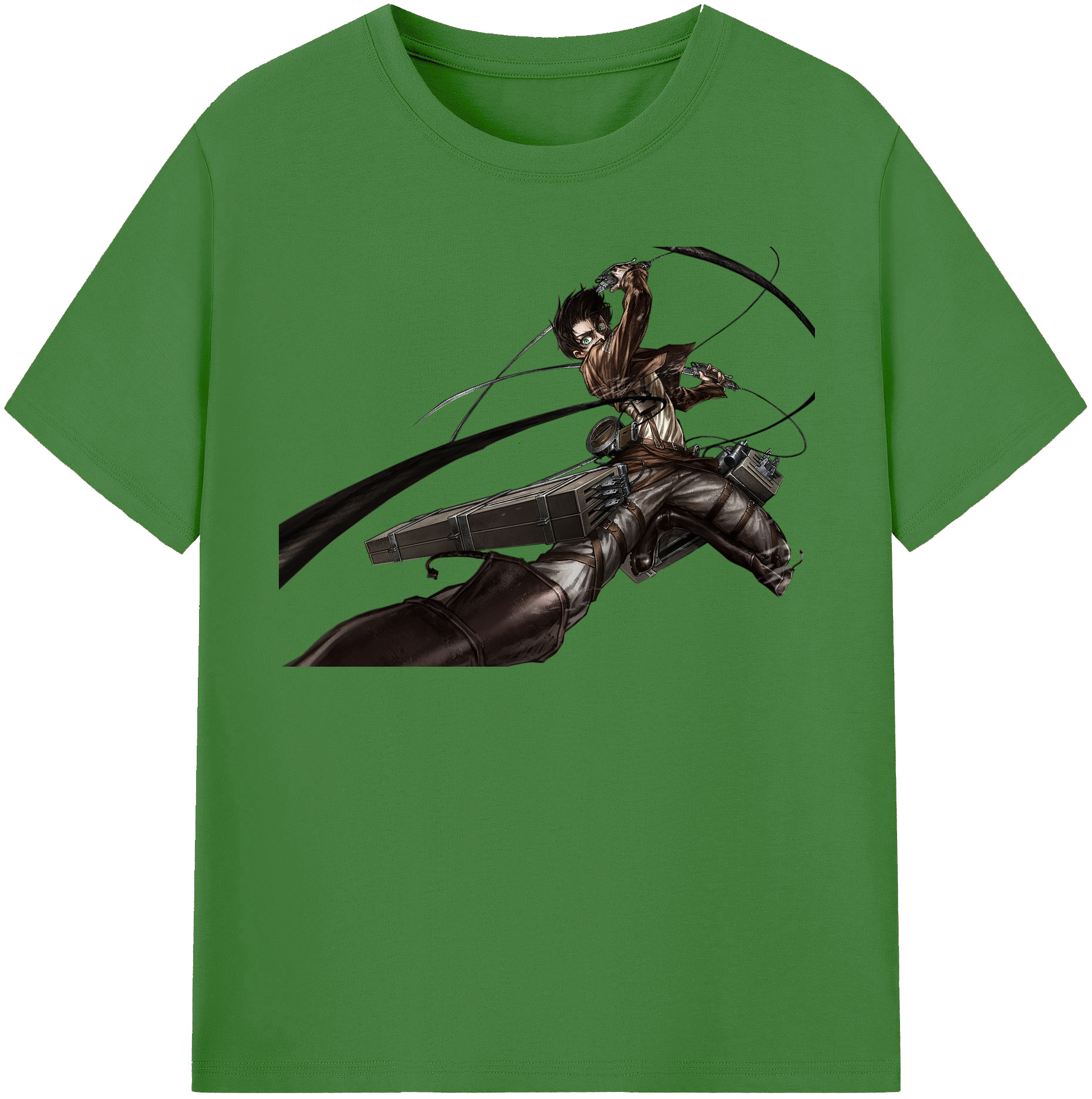 （画像用） 進撃の巨人 エレン･イェーガー Attack on Titan Eren Jäger レディースカジュアルプリントTシャツ（綿100％）